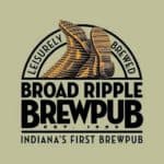 Broad Ripple Brew Pub Logo Featuring a Pair of Boots Resting on a Bar