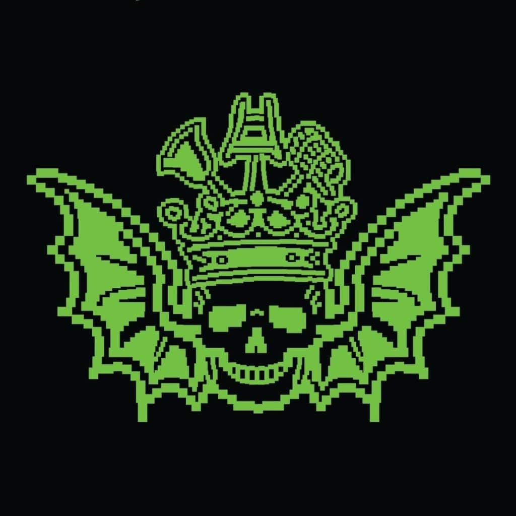Three Floyds Brewing Logo Featuring a skull and bat wings