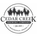 Cedar Creek Brewery Logo with Pine Trees