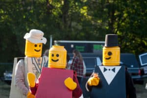 Broad Ripple Beer Festival Attendees dressed up as lego characters