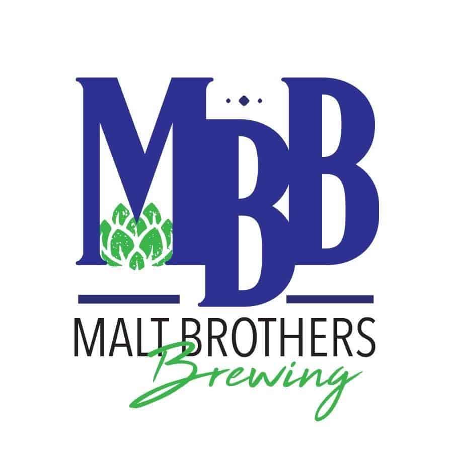 Textual based Logo for Malt Brothers Brewing featuring a large M, B, and B