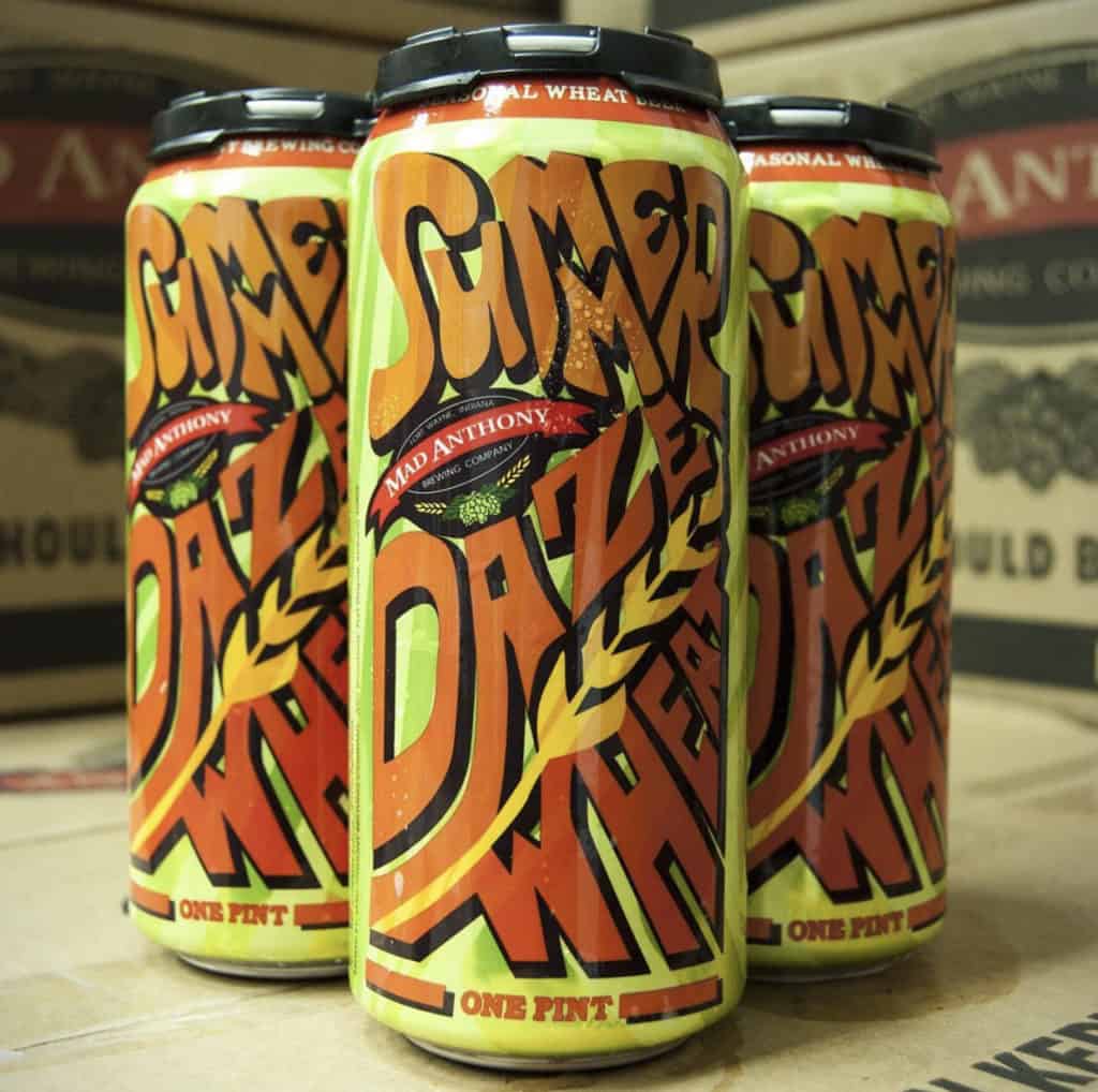 A photo of Mad Anthony Brewing Company Summer Daze Wheat Cans