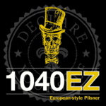 1040 EZ English Style Pilsner Tax Man Brewing Logo