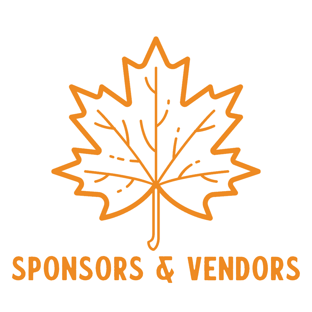 Sponsors & Vendors Button Gold Leaf Outline