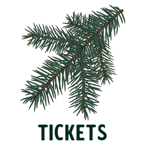 Winter Woodlands Sprig Button Tickets