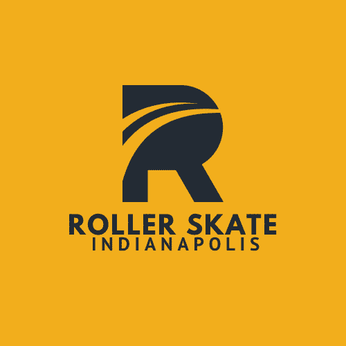 Roller Skate Indianapolis Logo Yellow with black font