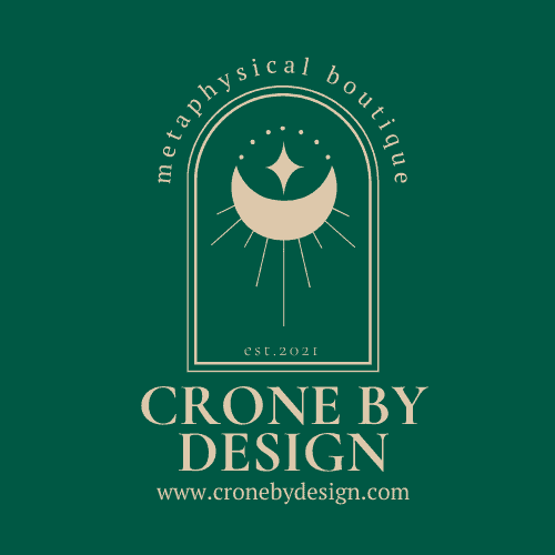 Crone By Design Logo Moon with green