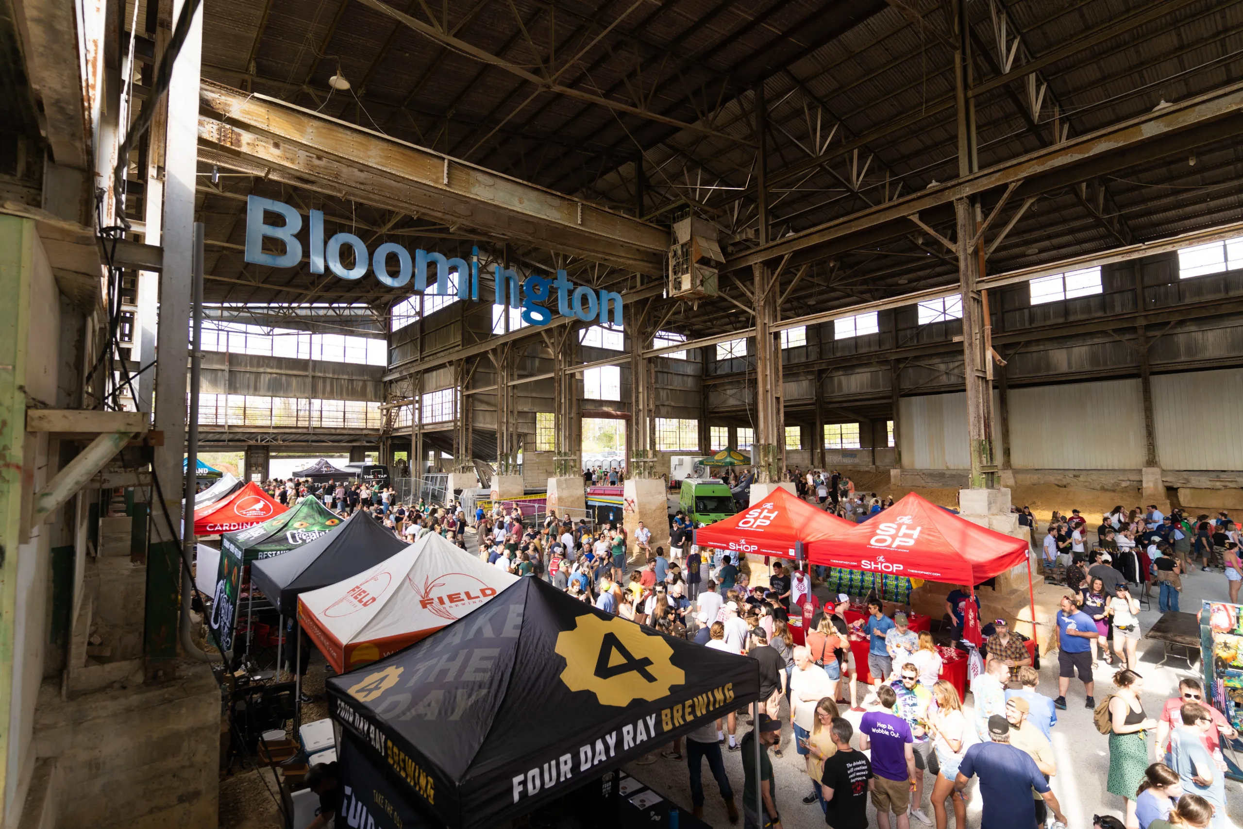 Spring Fest 2023 Photo with Bloomington Sign